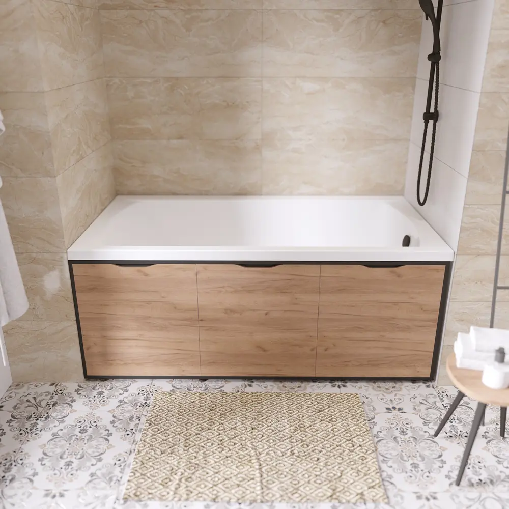 Экран под ванну 1Marka Urban откидной 54x150 см цвет дуб крафт золотой STLM-2124226 - Вид №7