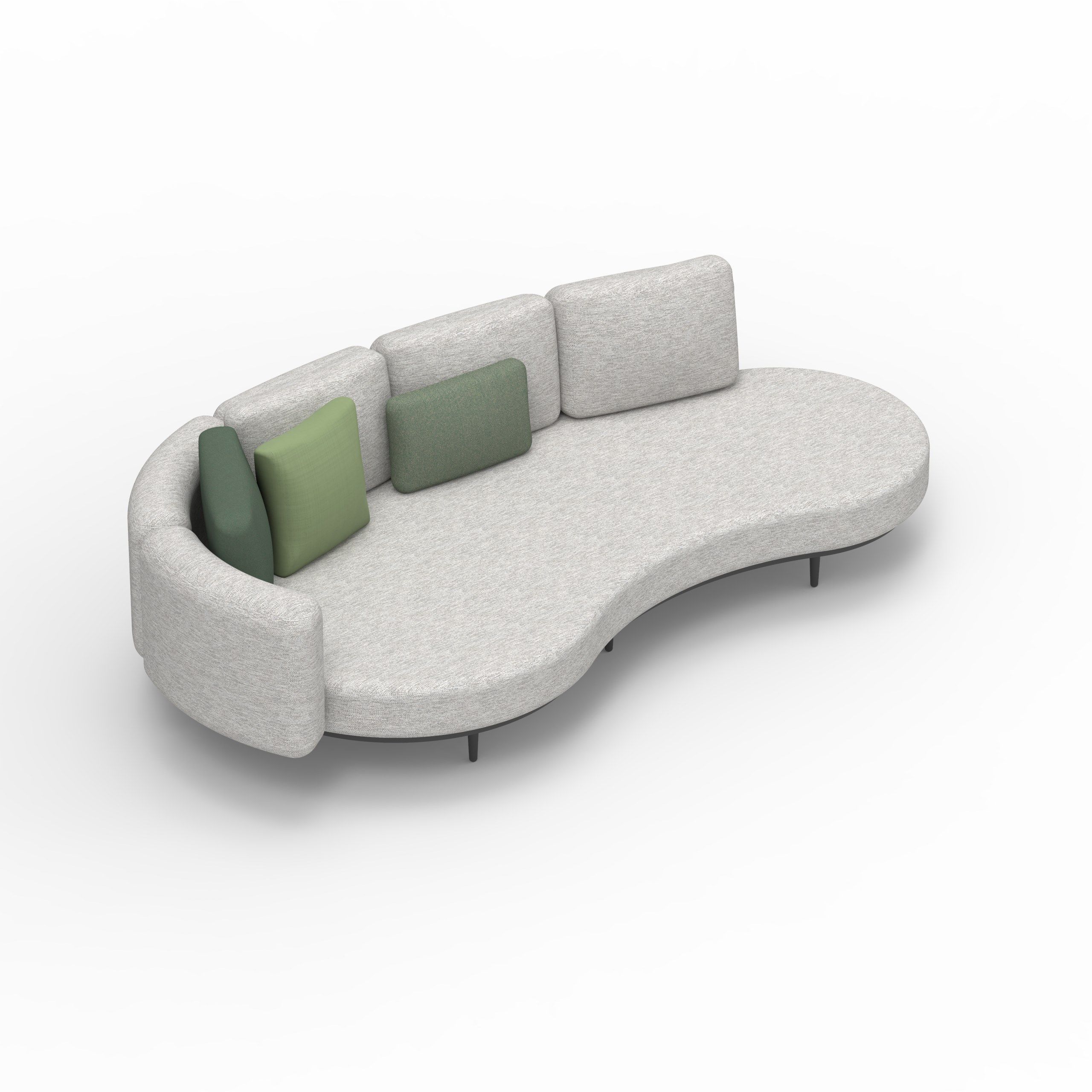 2-местный тканевый садовый диван Royal Botania Organix Lounge ARCH-00055240 - Вид №26