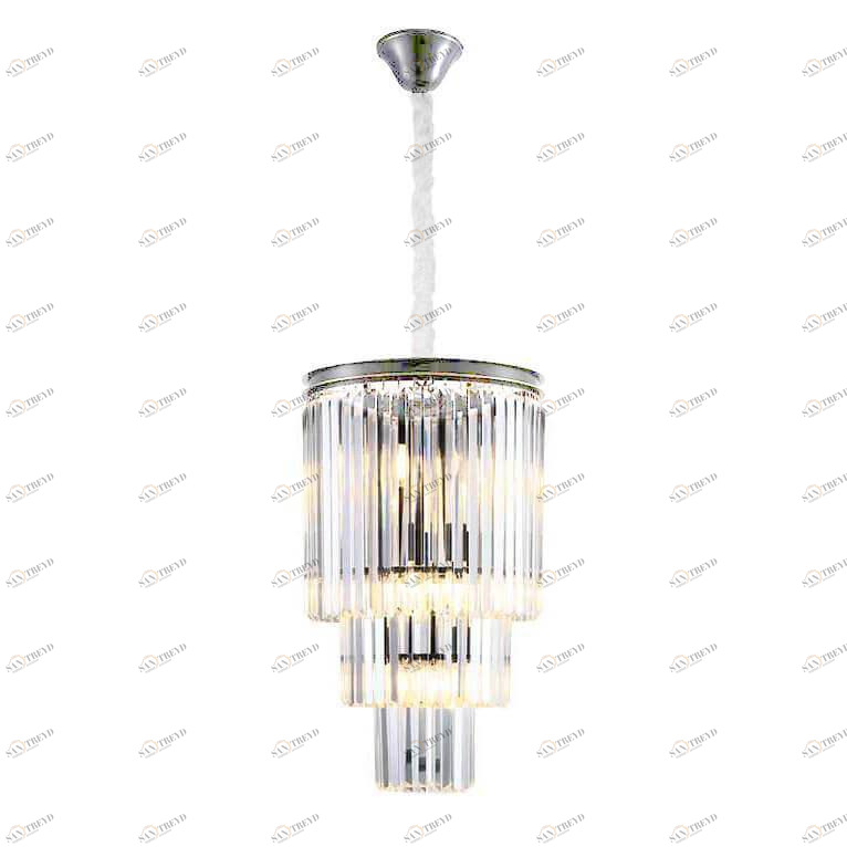 Подвесная люстра Newport 31110/S Nickel М0059597 NEWPORT ДИЗАЙНЕРСКИЕ 00-3887875 Прозрачный;серебро 