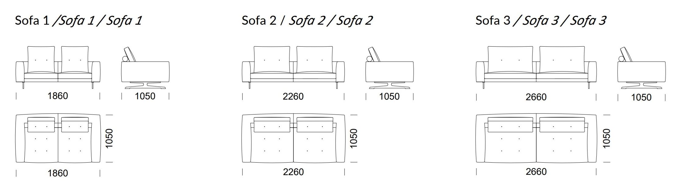 2-местный тканевый диван Nobonobo Most ARCH-00059644 - Вид №7