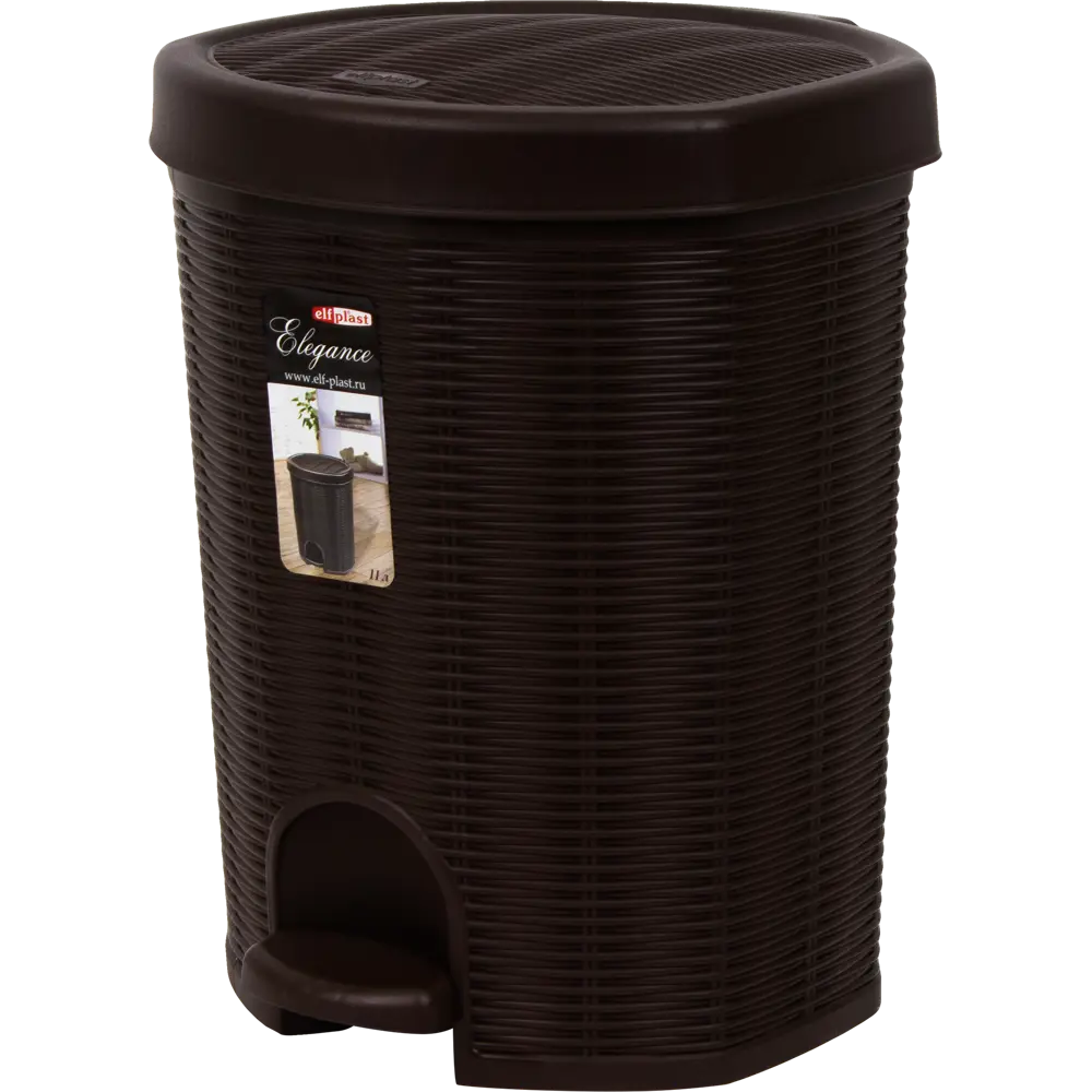 Контейнер для мусора Elegance 11 л цвет коричневый Santreyd STLM-2105640
