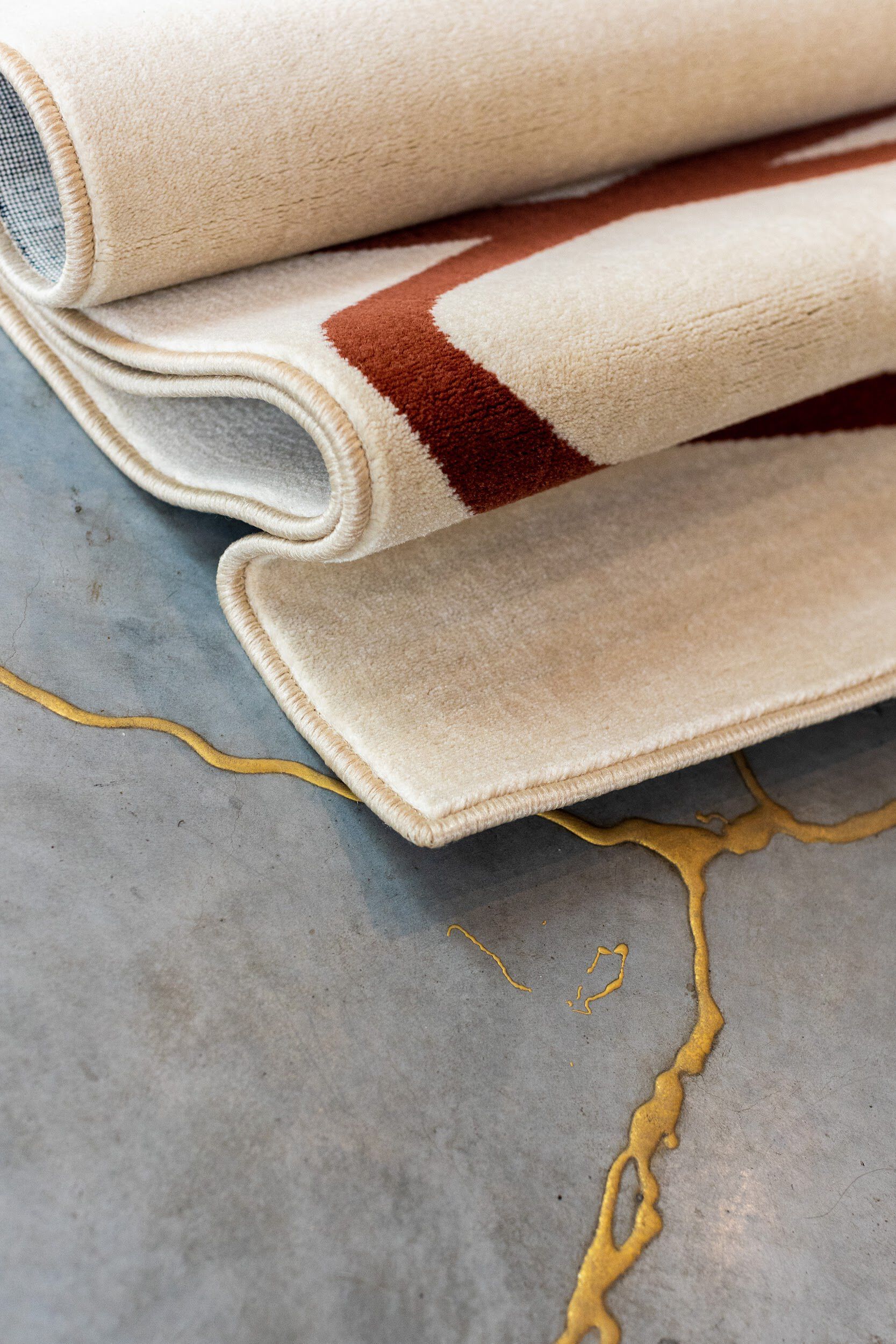 Прямоугольный ковер из полипропилена с геометрическим рисунком Shishka Project COMBINATION 1 ARCH-00020169 - Вид №5