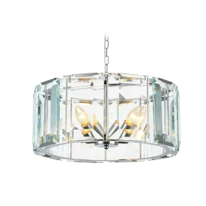 91356114 Люстра подвесная Ambrella light Traditional 5 ламп 18 м² цвет хром STLM-0927144