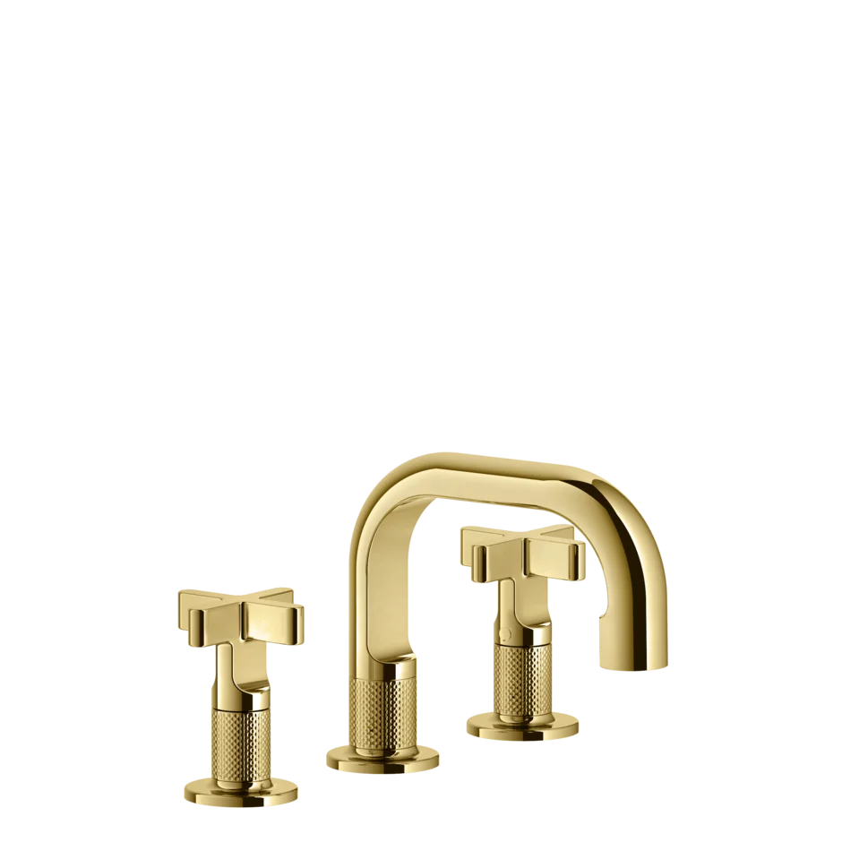 Группа умывальников 58112 246 Gessi Inciso ЗОЛОТОЙ PVD 58112246