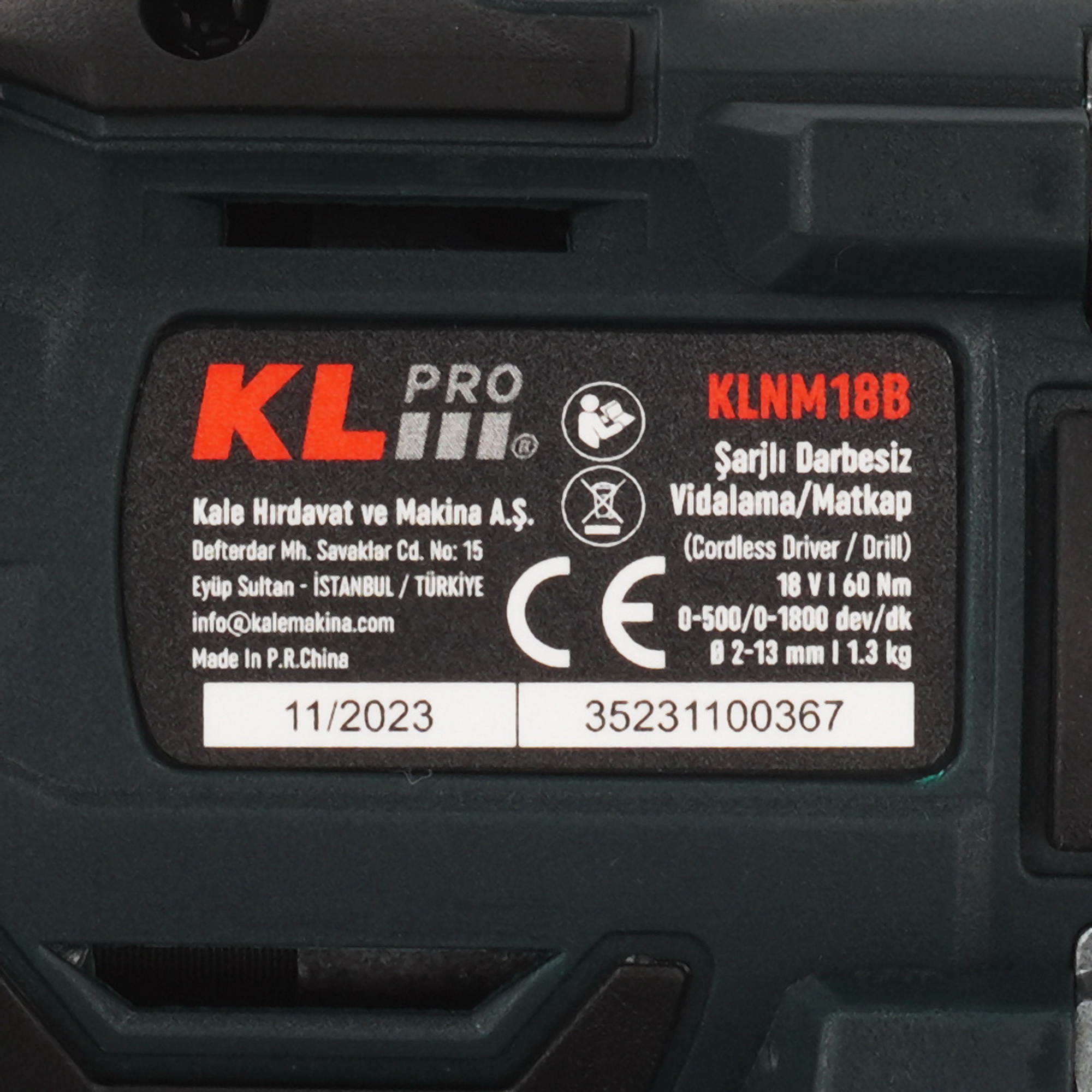 Дрель-шуруповерт KLPRO KLNM18B-20 9154016 STDN-0069209 - Вид №3