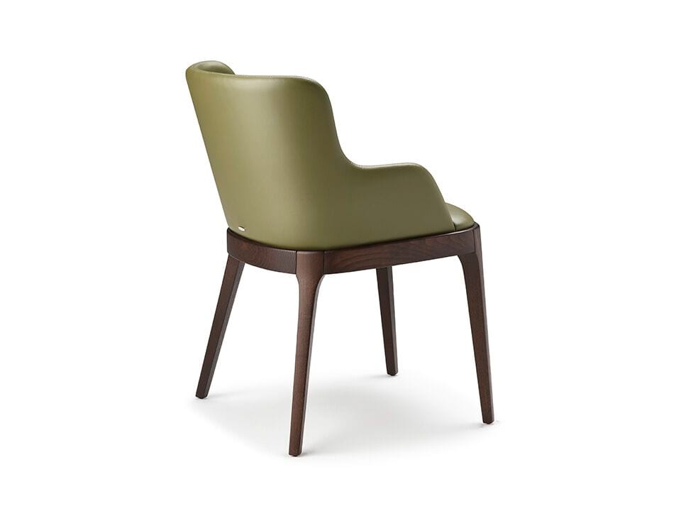 Кожаный мягкий стул с подлокотниками Cattelan italia Magda ARCH-00089418 - Вид №1