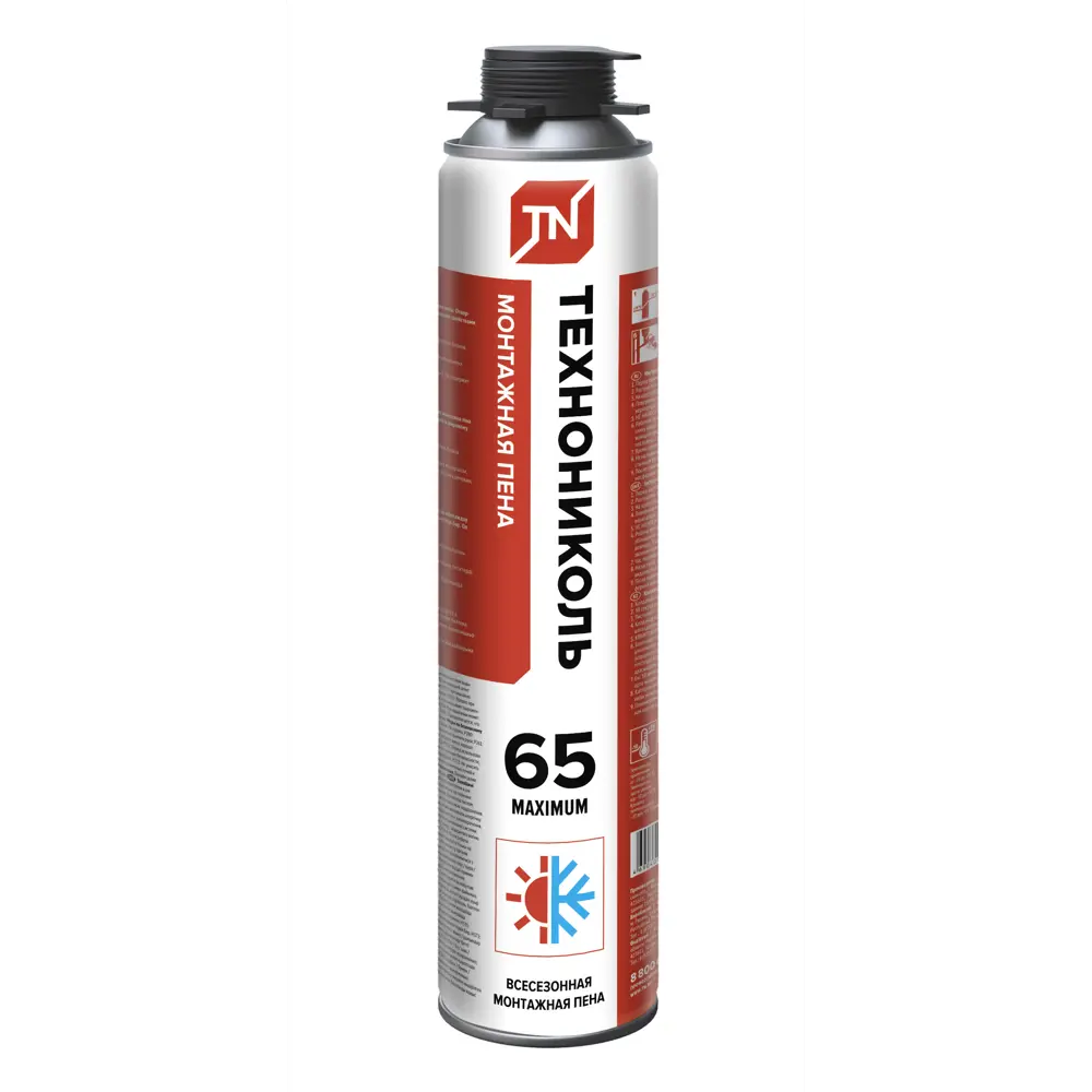 Пена монтажная профессиональная Технониколь Maximum 65 всесезонная 1000 мл STLM-2129567
