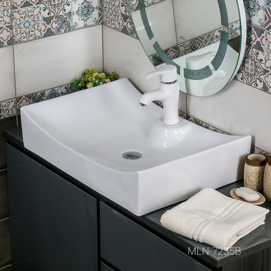 Накладная раковина melana mln-7235b 7235B-805