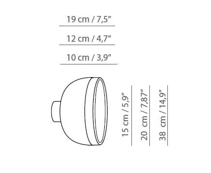 Латунный светодиодный настенный светильник Tooy Molly ARCH-00110100 - Вид №3