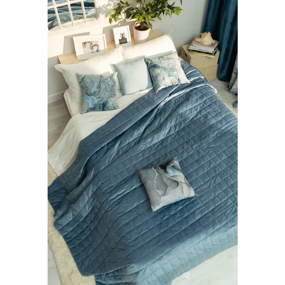 INSPIRE Velvet Etna — велюровое покрывало-трансформер 220×240 см 89090584 STLM-0078268 - Вид №4
