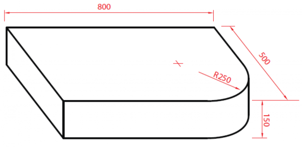 135592L-W Столешница Montebianco Reex Santreyd  - Вид №3
