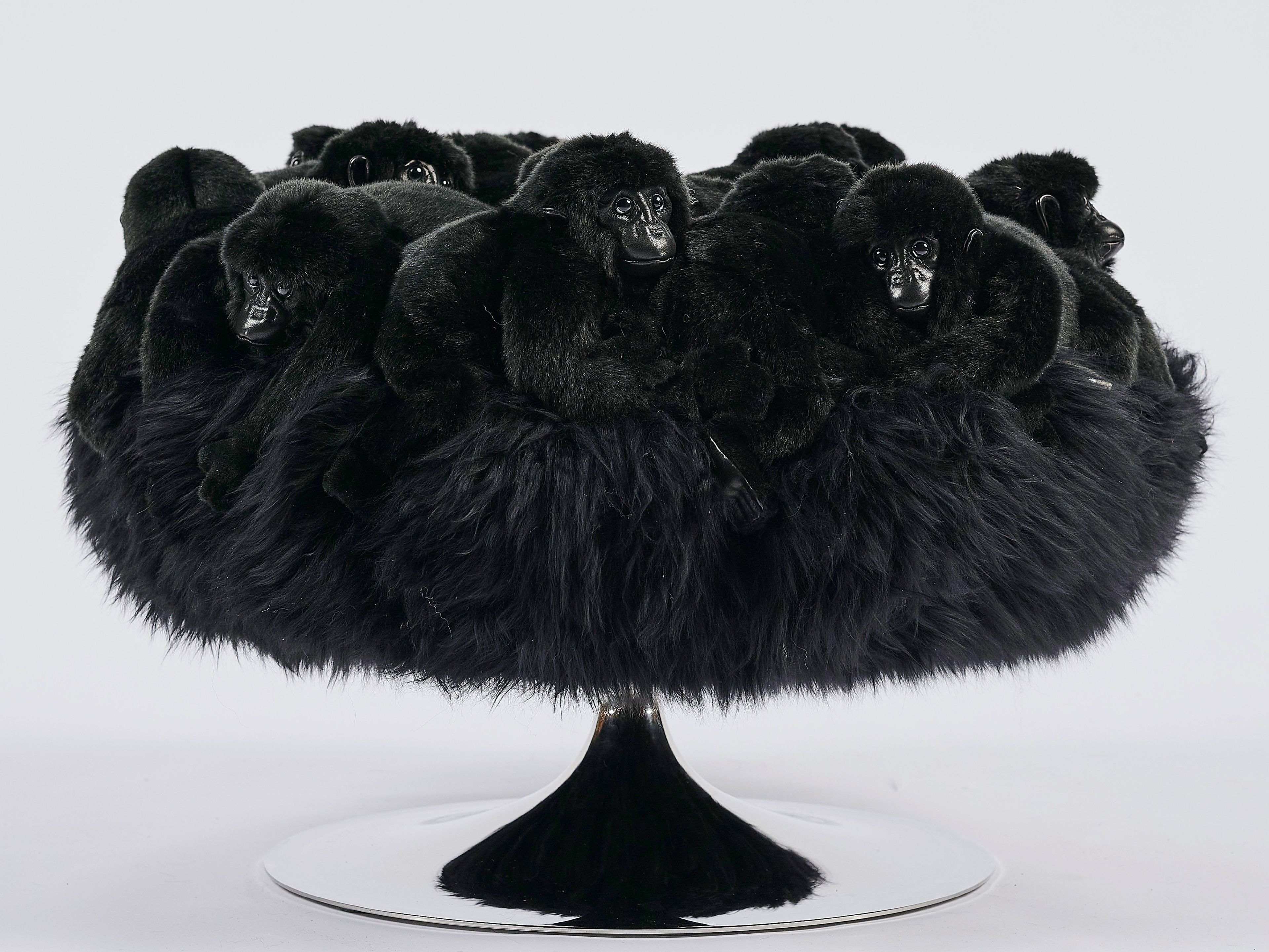 Полиэстер круглый пуф APCOLLECTION Gare au Gorille ARCH-00136491 - Вид №1