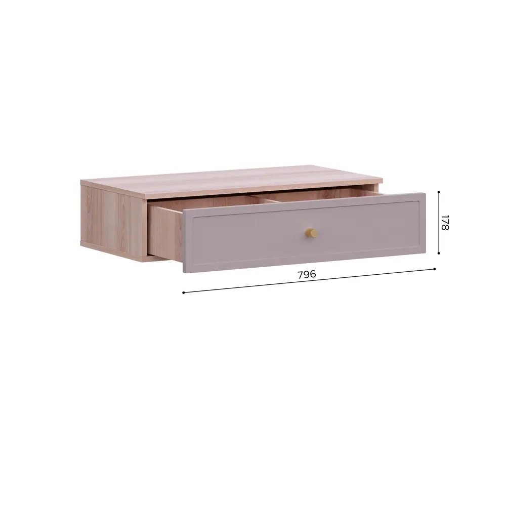 Консоль KONSENSA Лион Амьен 80x20x41.7 см ЛДСП цвет бежевый STLM-2045984 - Вид №6