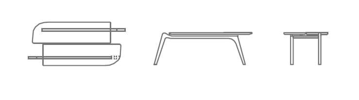 Прямоугольный журнальный столик из массива дерева HOOKL und STOOL Tisa ARCH-00020094 - Вид №5