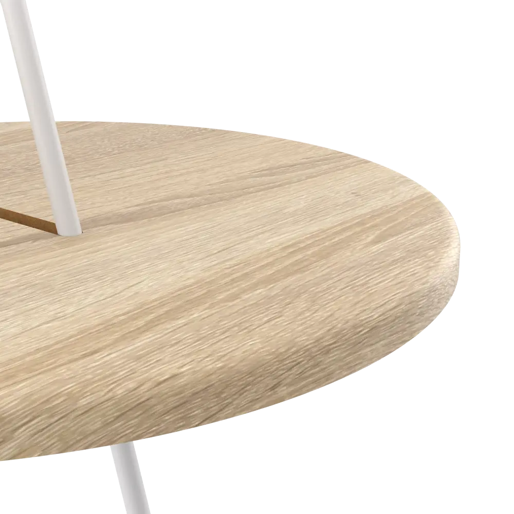 Журнальный столик круг 40x40 см белый Sheffilton STLM-2116870 - Вид №2