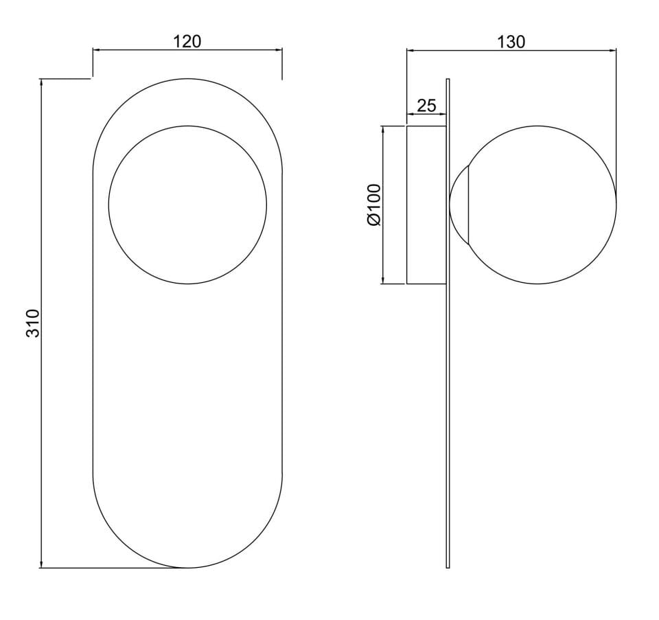 Металлический настенный светильник Maytoni Бао ARCH-00120485 - Вид №6