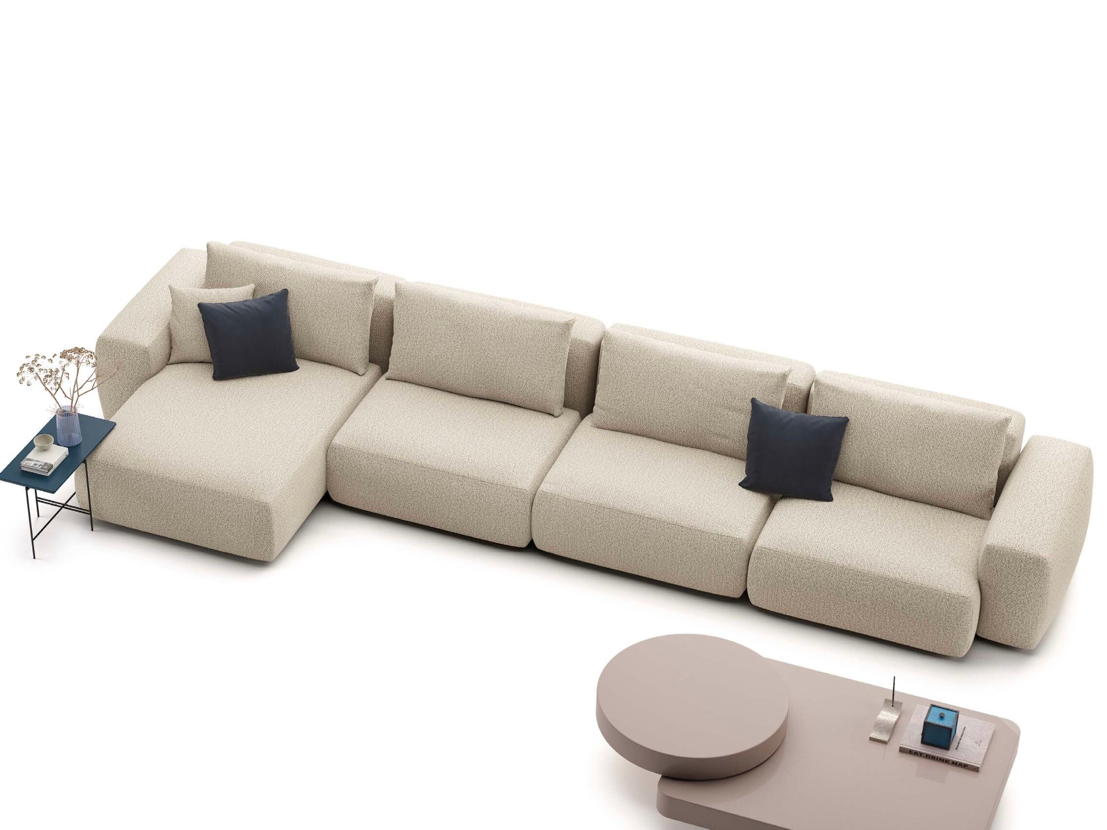 Тканевый диван с полуостровом Marac Mistral ARCH-00092642