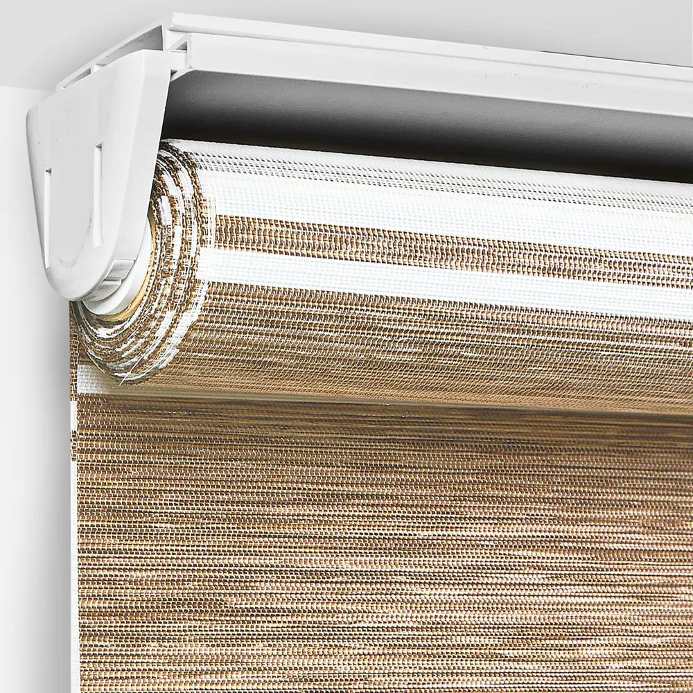 Штора рулонная день-ночь Дэли 100x160 см коричневая MIAMOZA STLM-2053127 - Вид №3