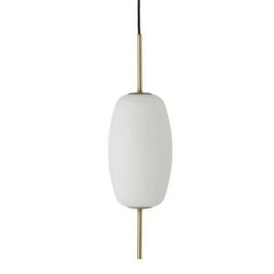 157701184001 Лампа подвесная silk, 55хD16 см, белое опаловое стекло Frandsen