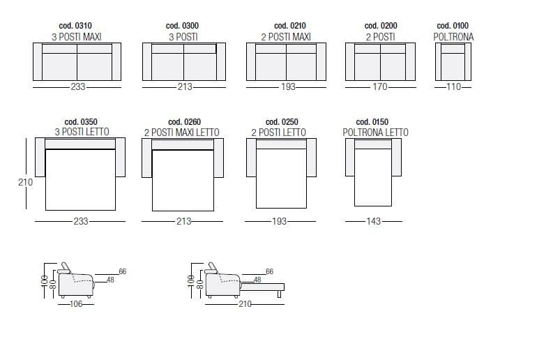 Кожаный диван-кровать Egoitaliano FRANCINE ARCH-00013231 - Вид №3