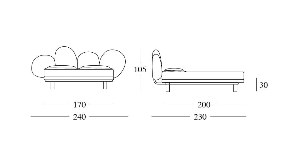 Кровать Edra для интерьера ARCH-00108787 - Вид №3