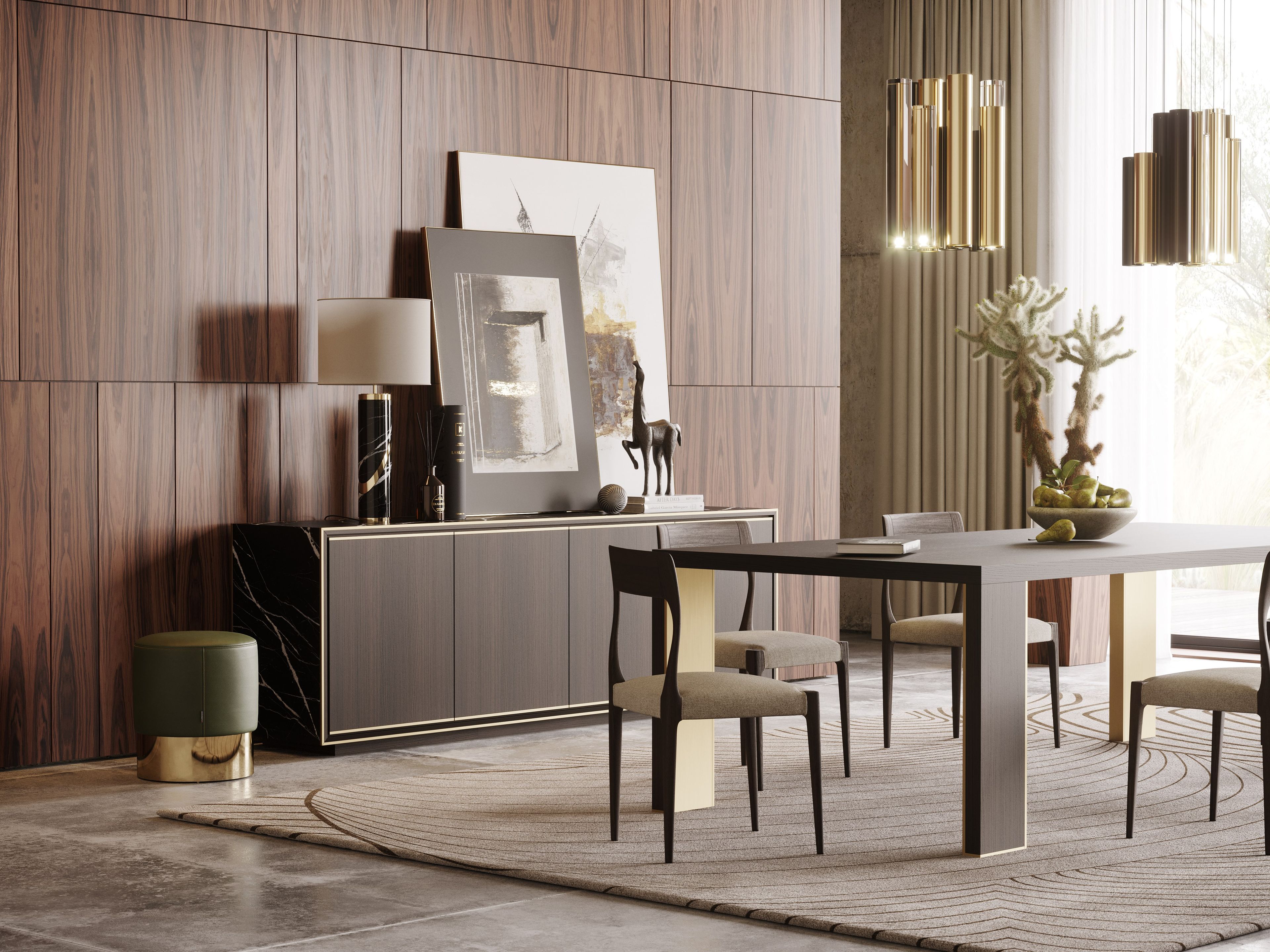 Деревянная настольная лампа Laskasas ARCH-00106273 - Вид №5