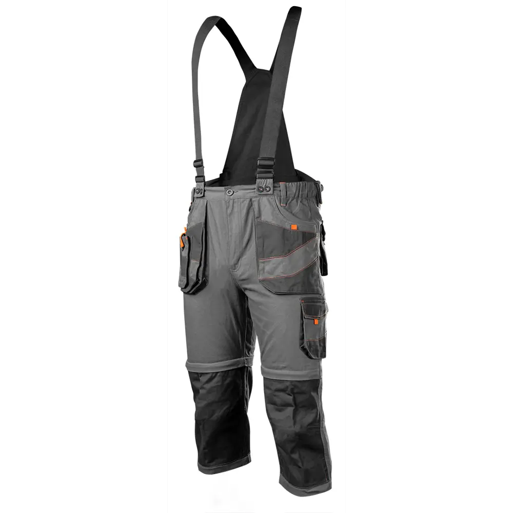 Полукомбинезон рабочий Neo Tools хлопок 100% серый размер XXXL рост 190-193 NEO Tools Slim STLM-2013132 - Вид №2