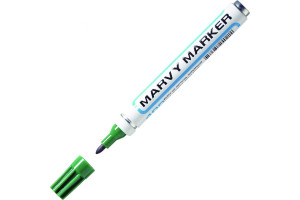 16218024 Перманентный маркер с круглым наконечником, зеленый MAR400/4 MARVY UCHIDA