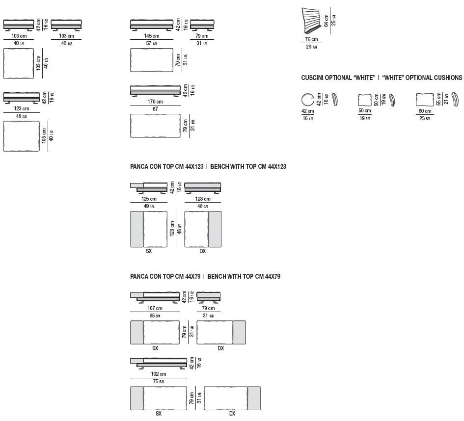 Ткань диван Minotti WHITE ARCH-00116367 - Вид №25