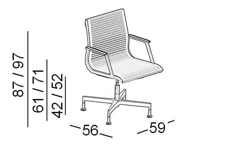 Офисное кресло с 4 спицами Luxy Nulite ARCH-00019227 - Вид №6