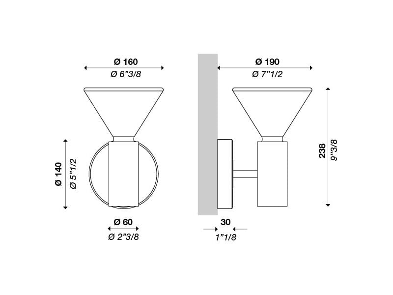 Выдувное стекло светодиодный настенный светильник Andcosta Pin ARCH-00144249 - Вид №2