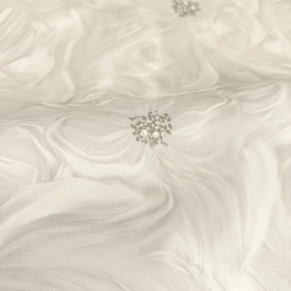 Флизелиновые обои Euro Decor Mia с цветочным узором, бежевые 1.06 м 89423752 STLM-1563511 - Вид №2