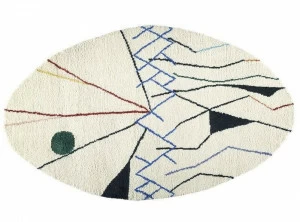 Toulemonde Bochart Овальный шерстяной коврик с геометрическими мотивами The designers