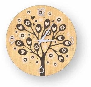 LIGNIS® Настенные часы из инкрустированного дерева Dolcevita love 10.041 / 10.119