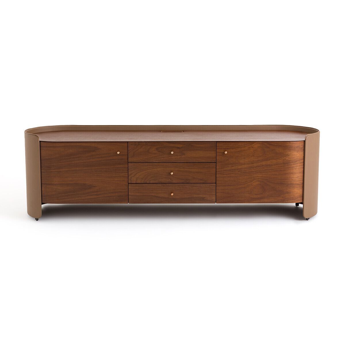 Деревянный и кожаный шкаф для телевизора AMPM Firmo ARCH-00150139 - Вид №1