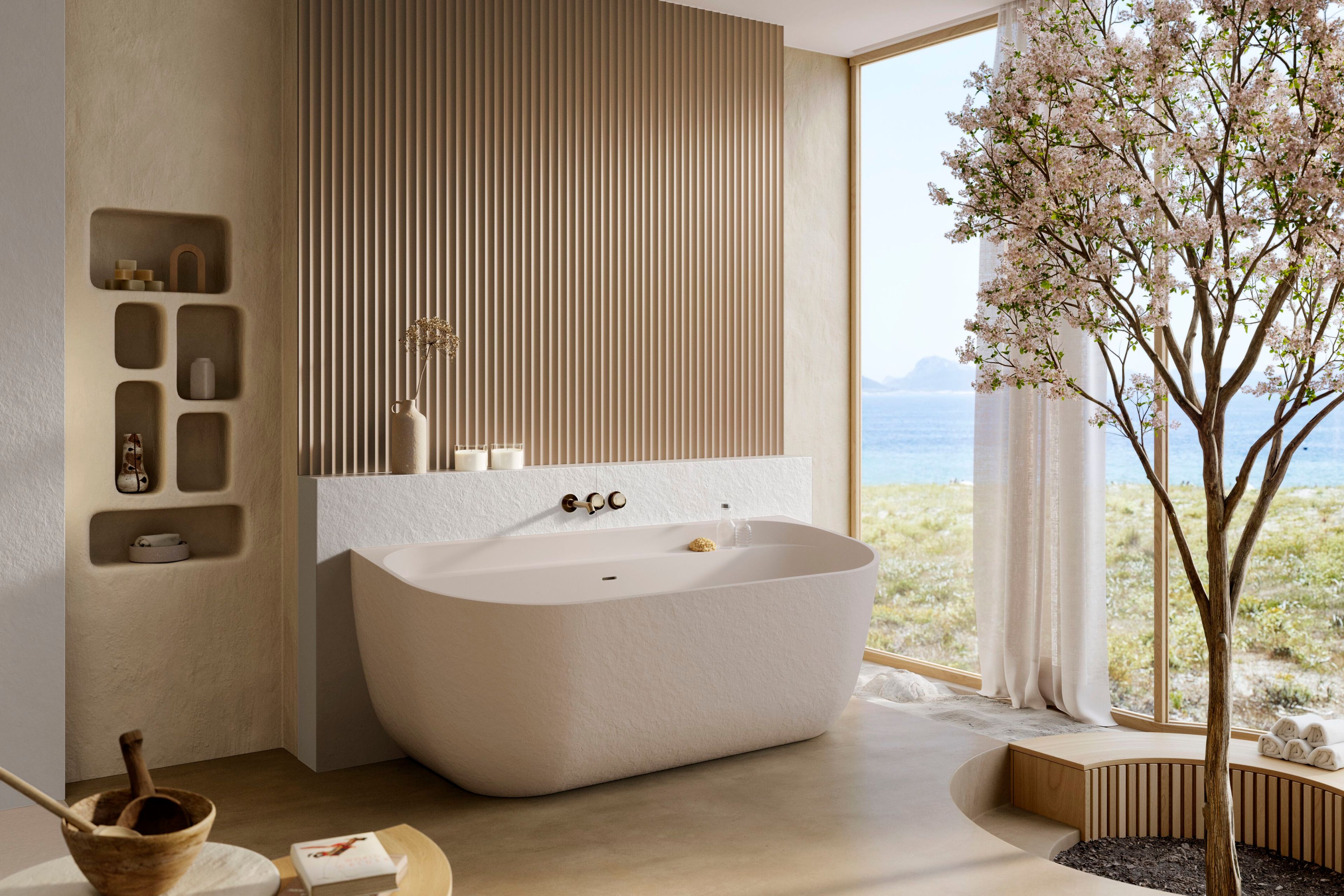 Овальная ванна в Акроне© Acquabella Slate ARCH-00051617 - Вид №3