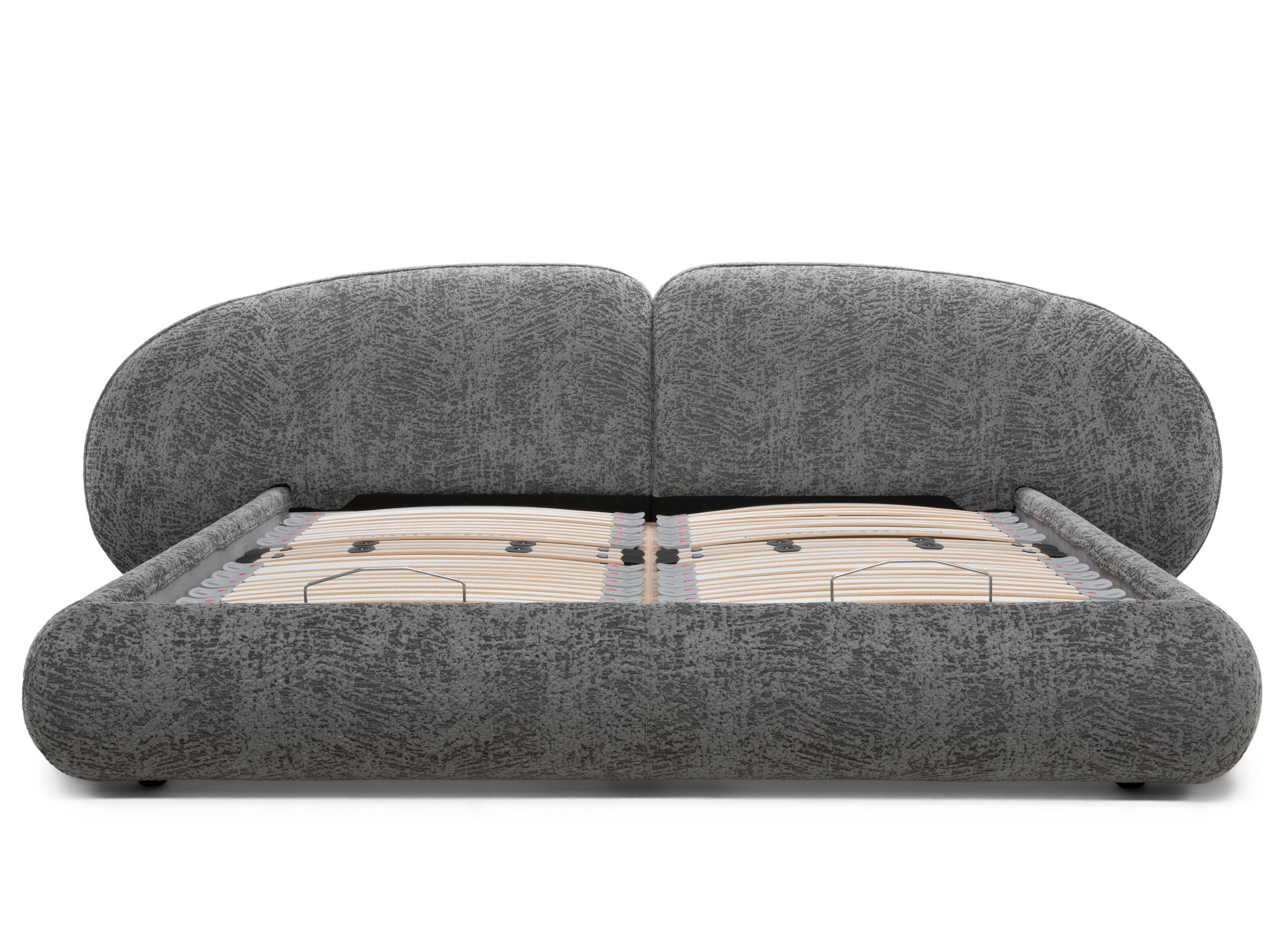 Двуспальная мягкая кровать из ткани Natuzzi Italia память ARCH-00126172