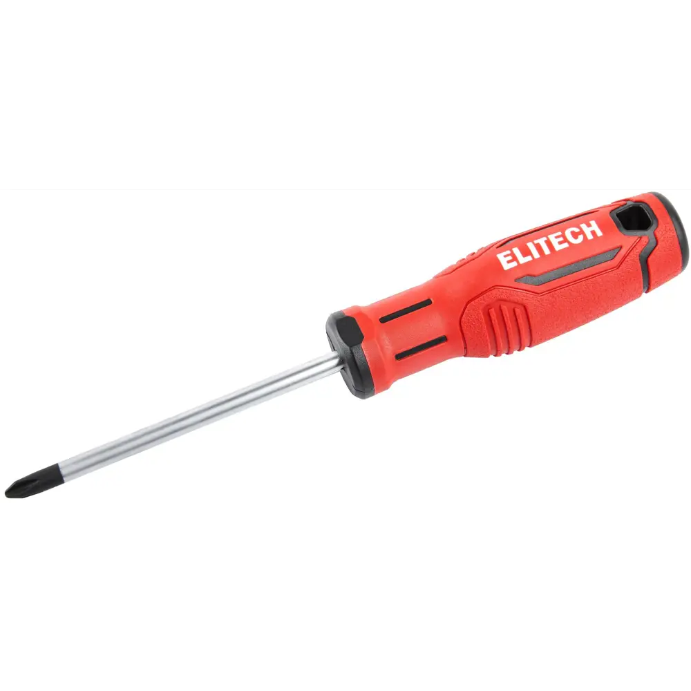 Отвертка крестовая Elitech PH2x100 мм с магнитным наконечником 89407137 STLM-1577033