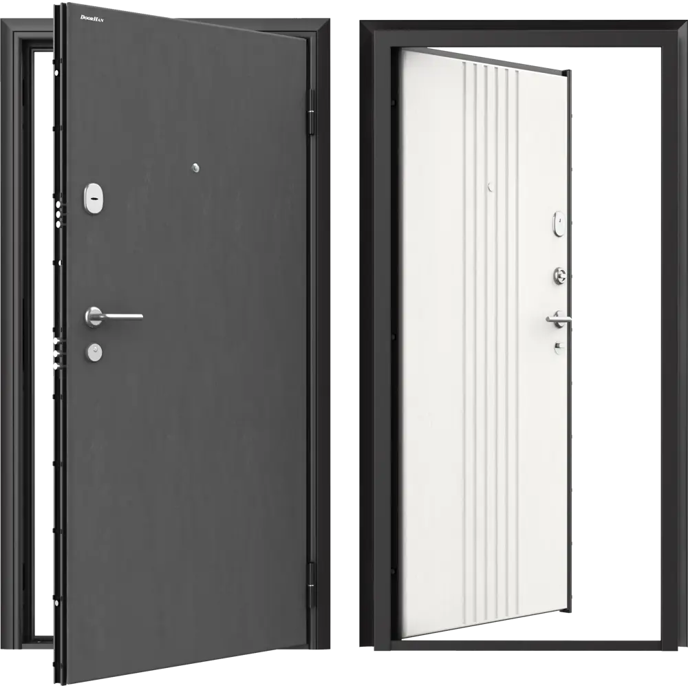 Дверь входная металлическая Премиум New 98x205 см правая белый DOORHAN STLM-2095173 - Вид №1