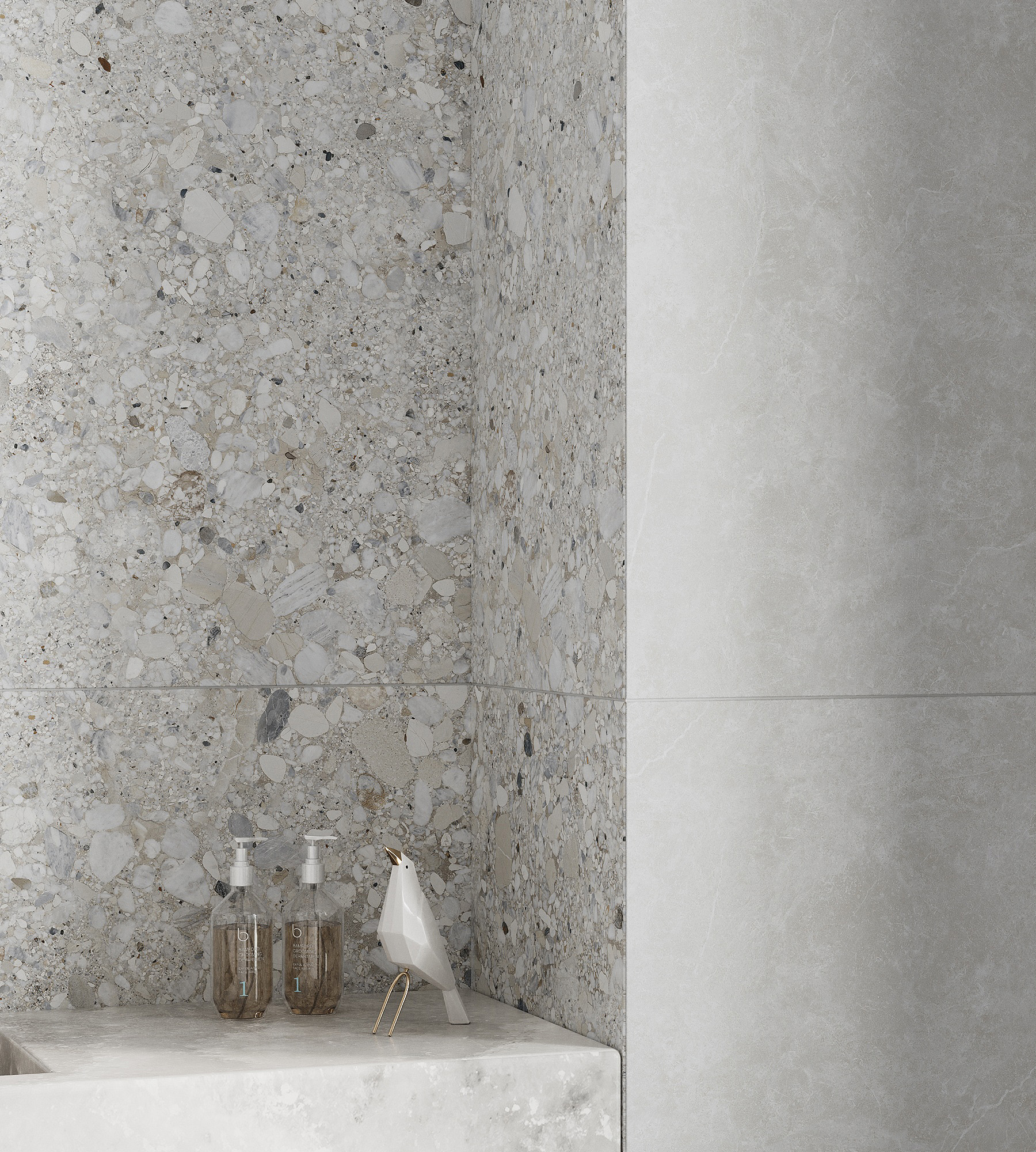 Керамогранит GLIATO TERRAZZO 60х120 Creanza SL1001-A  - Вид №1