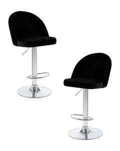 91122359 Комплект барных стульев 2 шт Milana lm-3036 46x110.5x52 см цвет черный STLM-0493083 DOBRIN