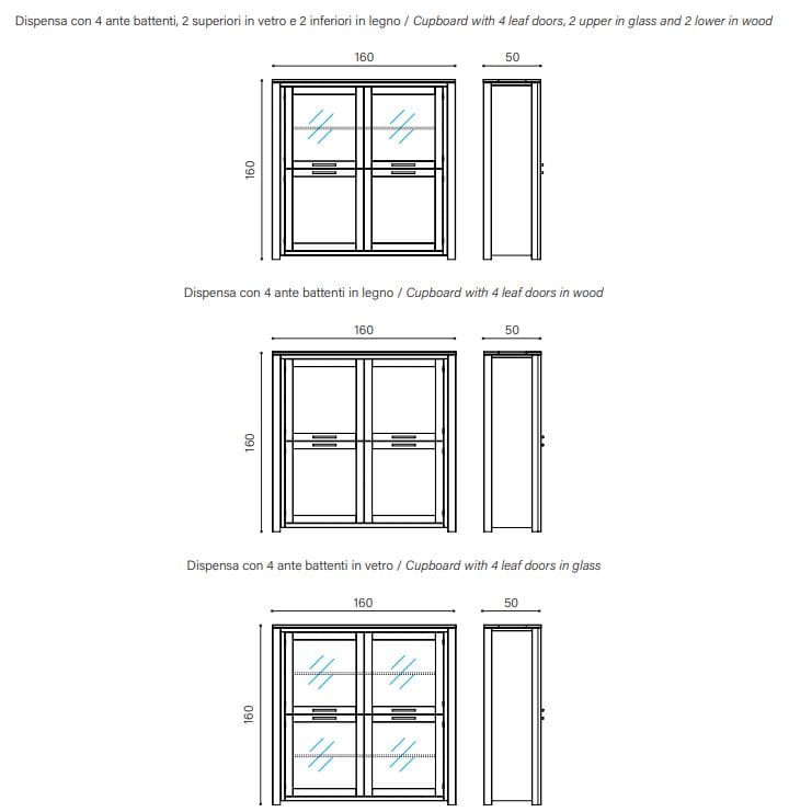 Шкаф из массива дерева с распашными дверцами Devina Nais Holand ARCH-00119579 - Вид №4