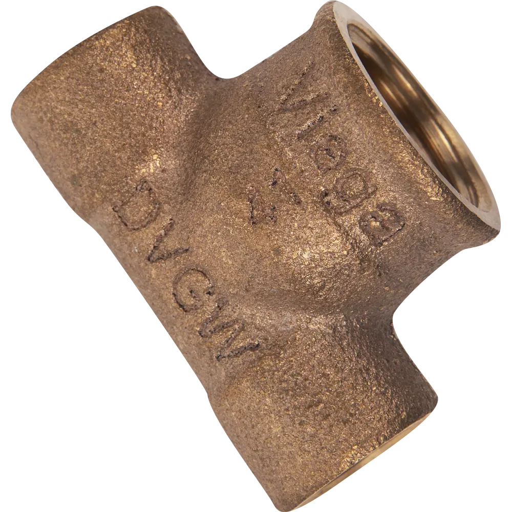 Тройник Viega 15х1/2"х15 мм внутренняя резьба, медь 102401 STLM-2179656 - Вид №1