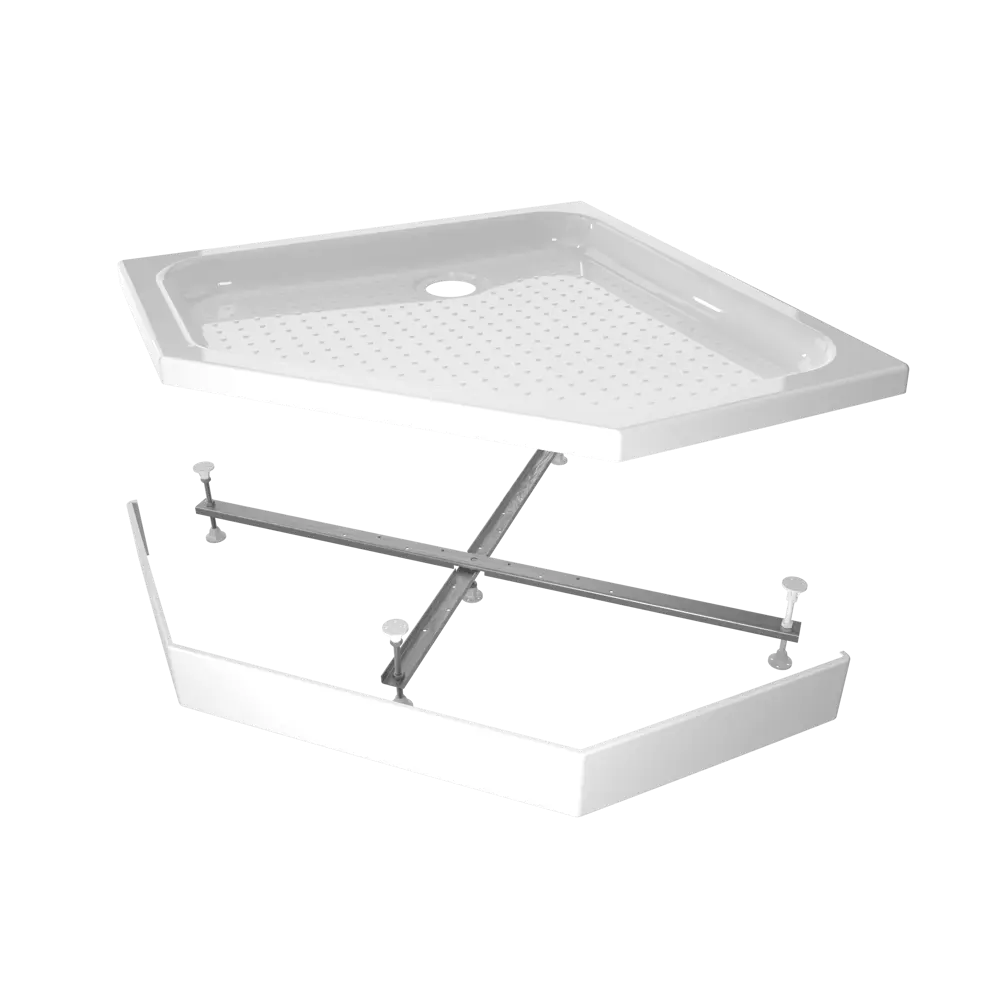 Душевой поддон Triton ПД28 пятиугольный акриловый 90x90 см ножки в комплекте STLM-2195475 - Вид №2