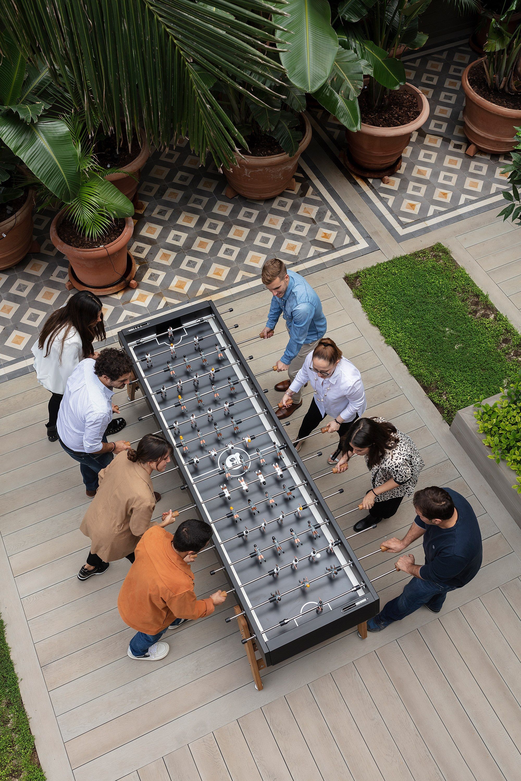 Стальной кальциобалилья с ножками из Ироко RS Barcelona RS MAX ARCH-00014984 - Вид №2