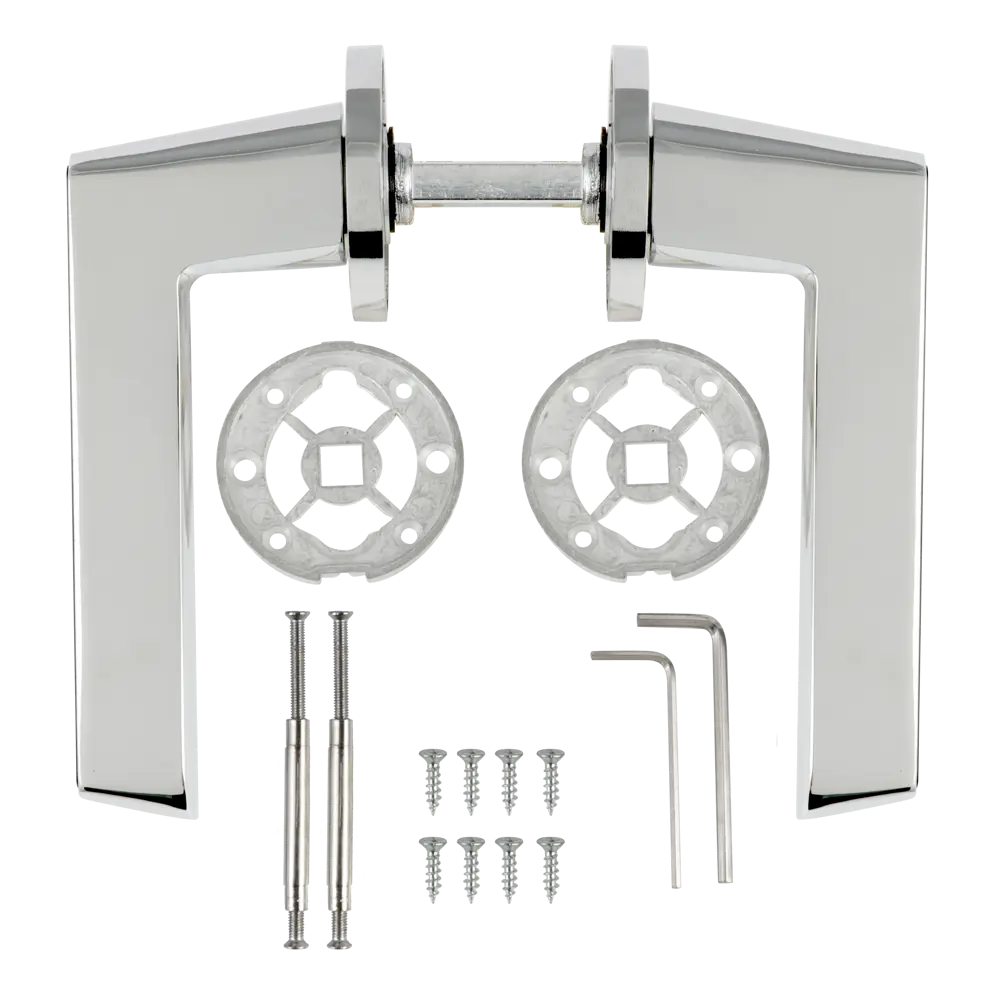 Дверные ручки Edson EDS-101H-R2, цвет хром STLM-2181669 - Вид №1
