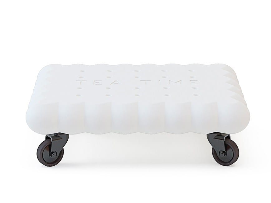 Полиуретановый поворотный прямоугольный журнальный столик SLIDE TEA TIME ARCH-00119646 - Вид №1