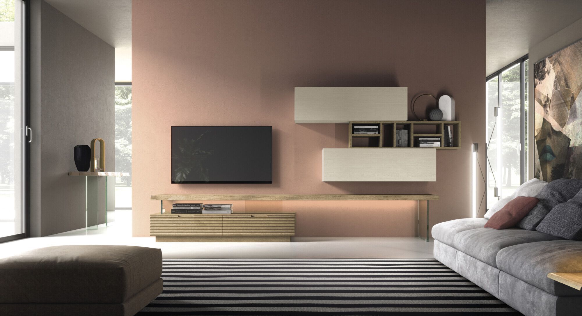 Модульная модульная стена из массива дерева Devina Nais Ноль.16 ARCH-00065357 - Вид №27