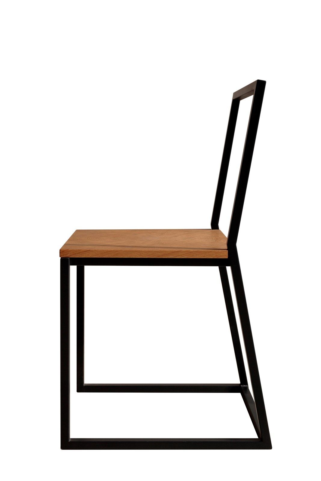 Железный стул с дубовым сиденьем Deodara Raw ARCH-00116719 - Вид №1