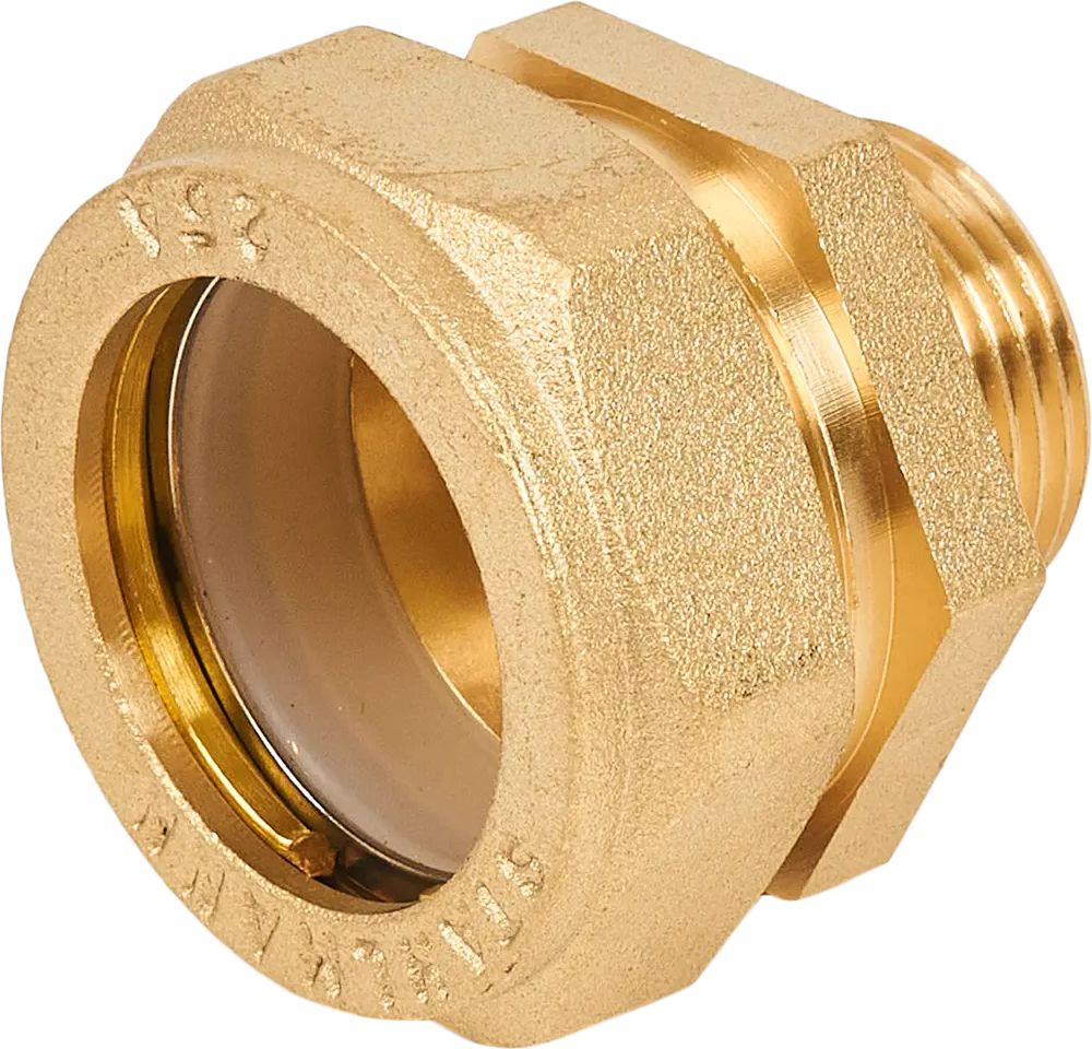 84427749 Муфта комбинированная Stahlmann 3/4"x25 мм НР латунь STLM-0049839